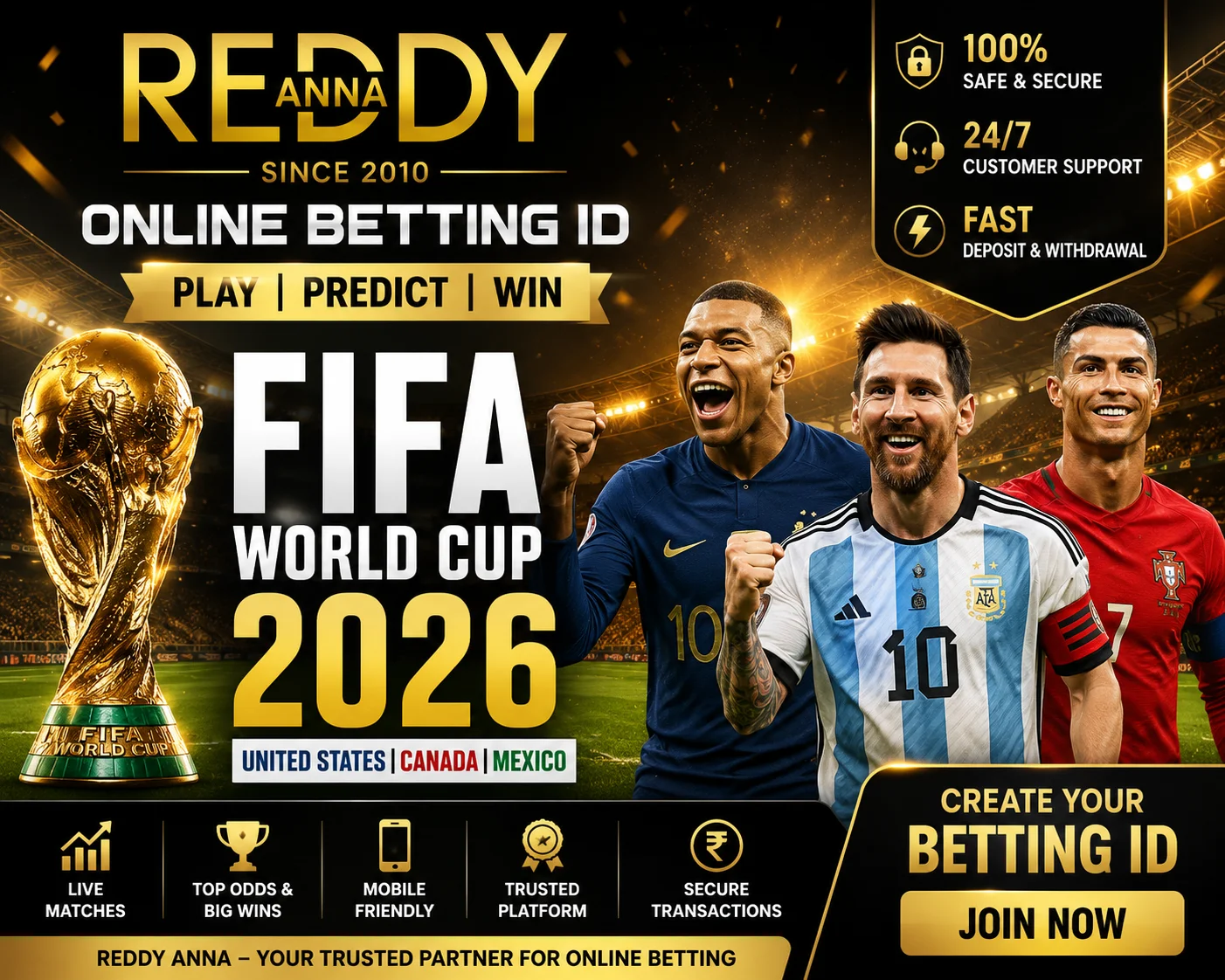 Reddy Anna Online Betting ID FIFA World Cup 2026